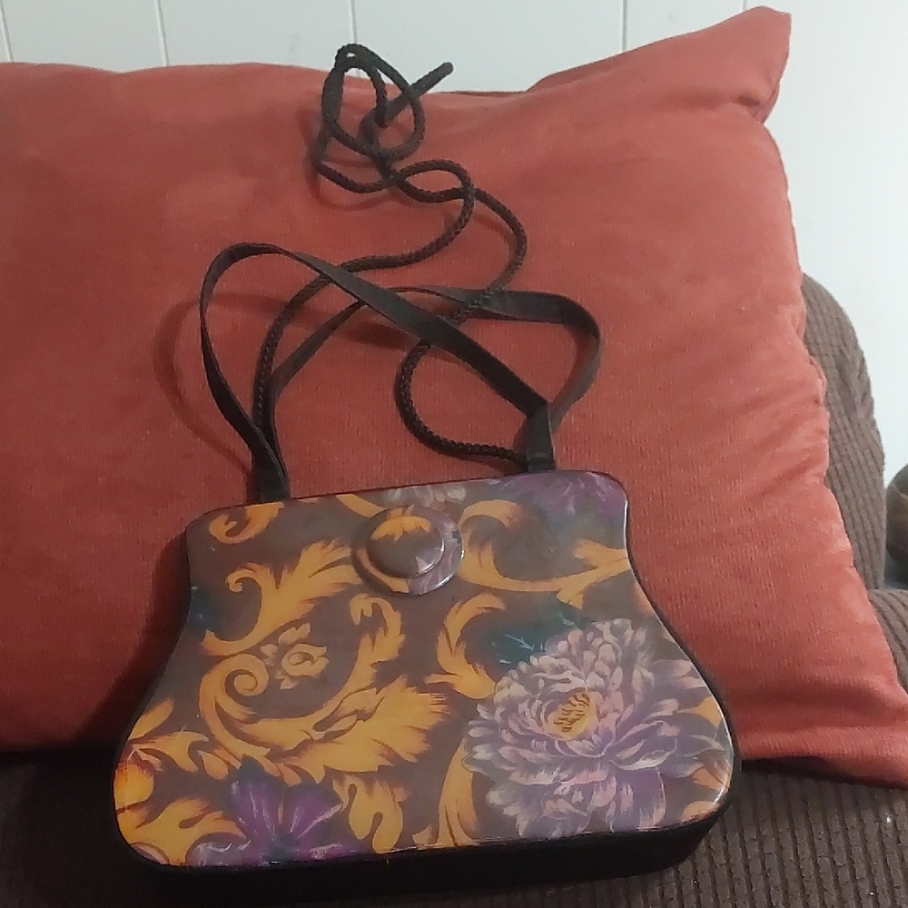 Floral Patterned Angela Frascone Vintage Style Women's Bag